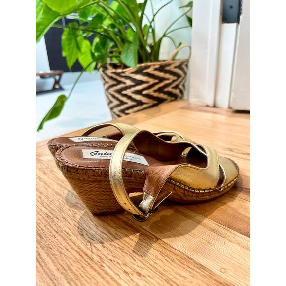 Gaimo Espadrille Wedges w/Peep Toe- Handmade in Spain, Size 37 (US 6.5) - Picture 5 of 9